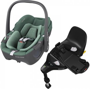 Maxi-Cosi Pebble 360 z bazą FamilyFix 360 PRO Essential Green eBox24-8279936 фото