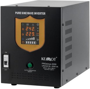 Kemot Prosinus-2200 Przetwornica Z Czystym Przebiegiem Sinusoidalnym I Funkcją Ładowania 12V 230V 2200Va/1600W eBox24-8391488 фото