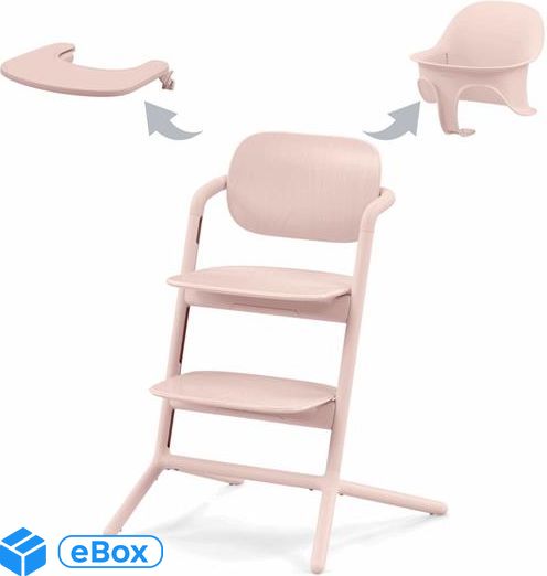 Cybex Lemo 3w1 - krzesełko do karmienia z zestwem Baby Set i tacką-Pearl Pink eBox24-8288586 фото