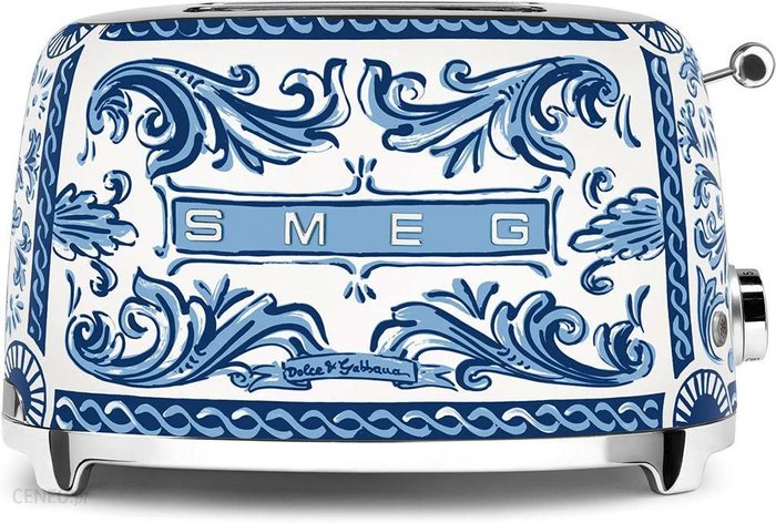 na 2 kromki Smeg Blu Mediterraneo (TSF01DGBEU) --- OFICJALNY SKLEP Smeg