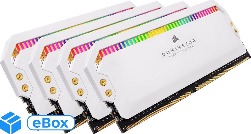 Corsair Dominator Platinum RGB 64GB DDR4 3600MHz CL18 (CMT64GX4M4K3600C18W) eBox24-8076655 фото