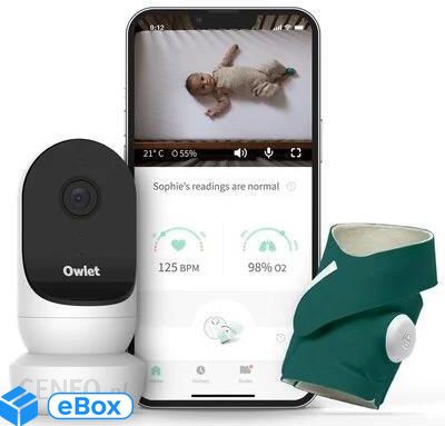 Owlet Niania Elektroniczna Cam 2 & Smart Sock 3 Oddechu Zielony eBox24-8223106 фото