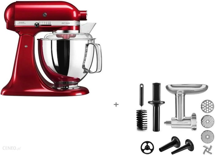 KitchenAid Artisan 5/175 Czerwony Karmelek 5KSM175PSECA+5KSMMGA