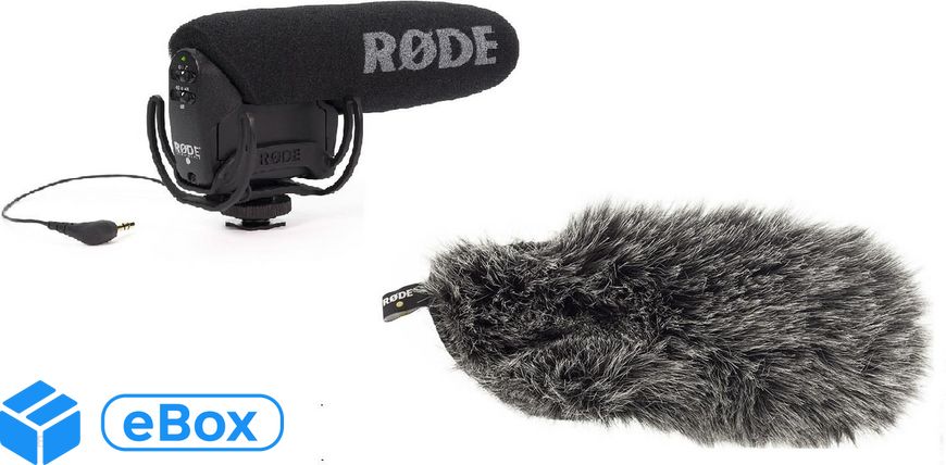 RODE VideoMic Pro Rycote + Osłona DeadCat - profesjonalny mikrofon pojemnościowy do kamer i aparatów eBox24-8105106 фото