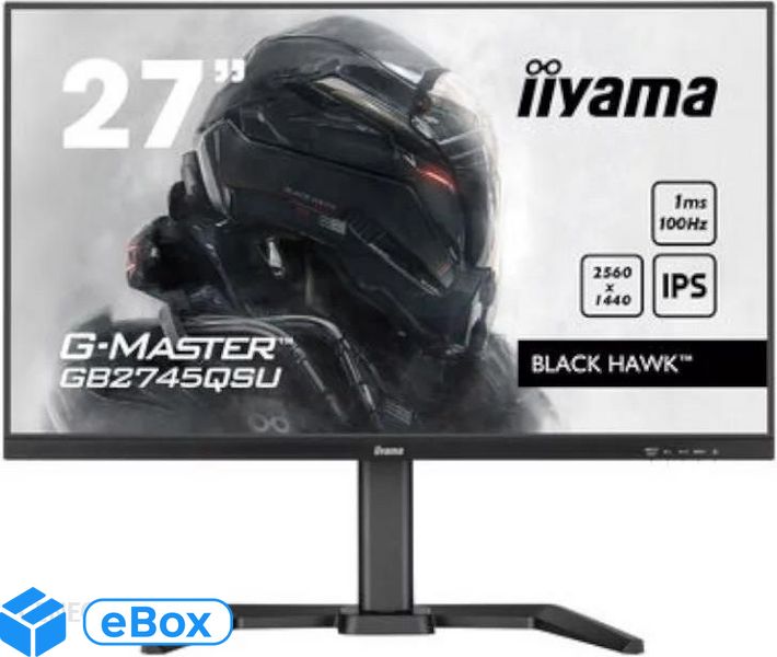 Iiyama 27" G-MASTER Black Hawk GB2745QSU-B1 eBox24-8078521 фото