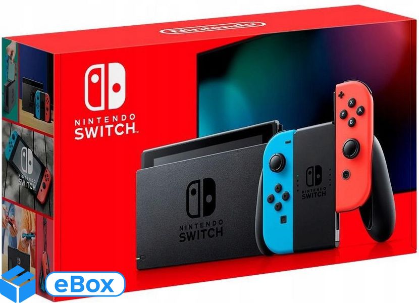 Nintendo SWITCH Neon Red & Blue Joy-Con (2019) eBox24-8030289 фото