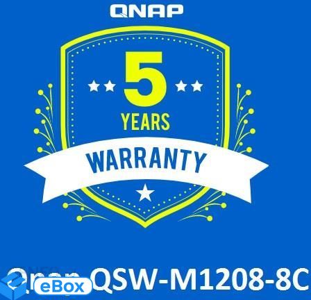 Qnap QSW-M1208-8C - rozszerzenie gwarancji standardowej do 5 lat eBox24-8083957 фото