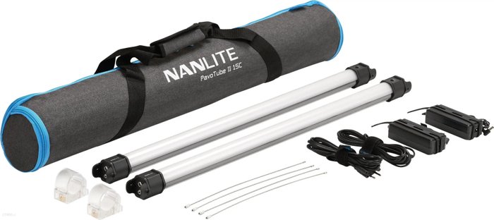 Nanlite Pavotube II 15C LED RGBWW Tube Light 2 Light Kit | Zestaw 2 mieczy świetlnych, tub LED, 0.7m, 60W, DMX, 2700K-7500K eBox24-8271607 фото
