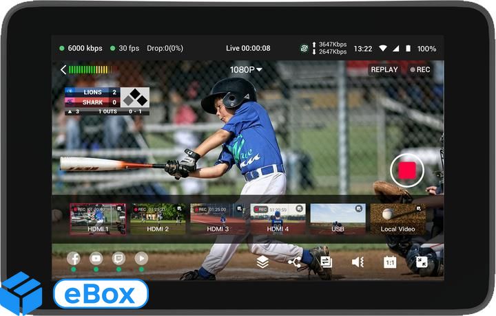 YoloBox Ultra Smart Portable All-In-One Live Streaming Studio eBox24-8033258 фото