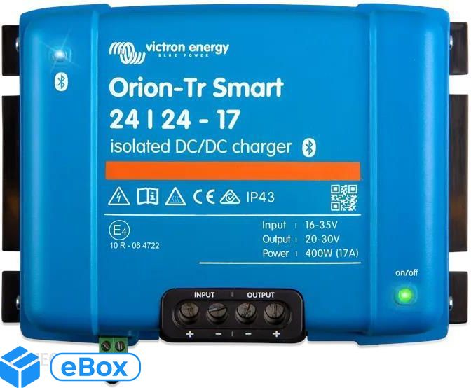 Victron Energy Ładowarka Dc-Dc Izolowana Orion-Tr Smart 24/24-17 400 W (ORI242440120) eBox24-8295310 фото