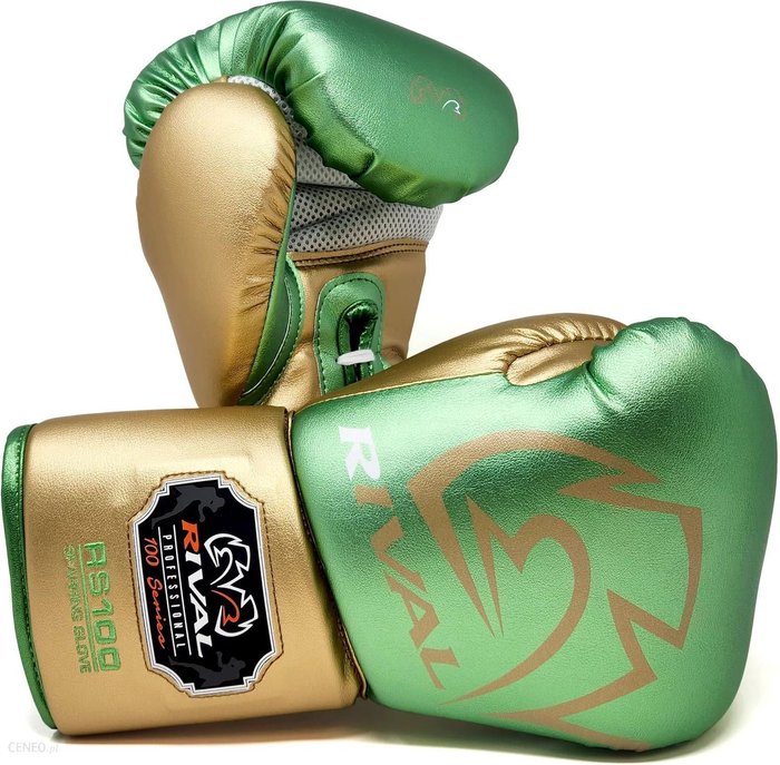 Rival Rękawice Bokserskie Sparring Rs100 Professional Green/Gold eBox24-8276660 фото