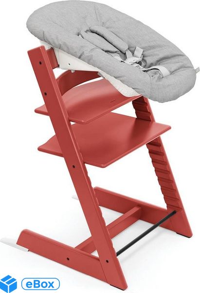 Stokke Tripp Trapp + Newborn Set Rosnące Krzesełko Do Karmienia Warm Red eBox24-8288595 фото