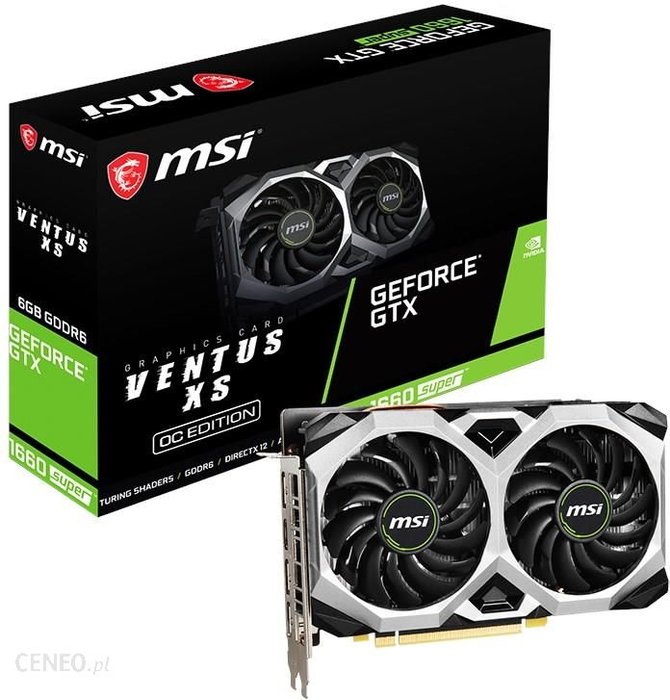 MSI GeForce GTX 1660 SUPER Ventus XS OC 6GB GDDR6 eBox24-8267512 фото