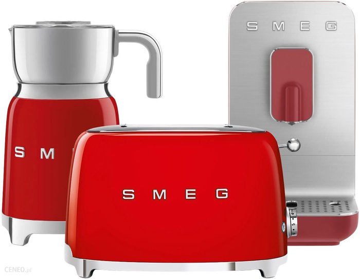 SMEG Zestaw kawowy 50's Retro Style Czerwony