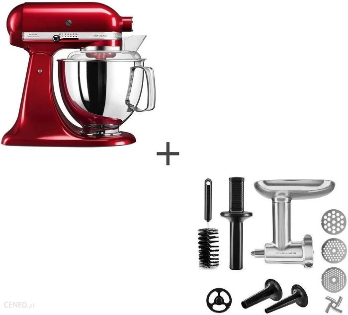 KitchenAid Artisan 5/185 Czerwony Karmelek 5KSM185PSECA+5KSMMGA