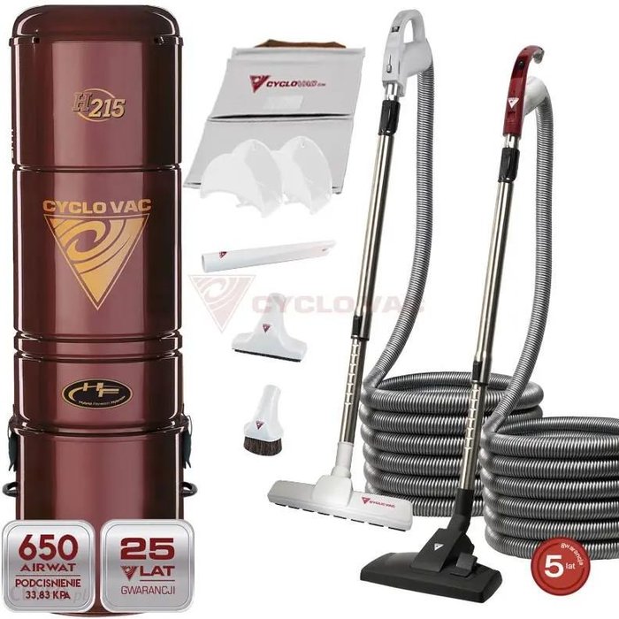 centralny Cyclo Vac H215 + zestaw Magnum Max