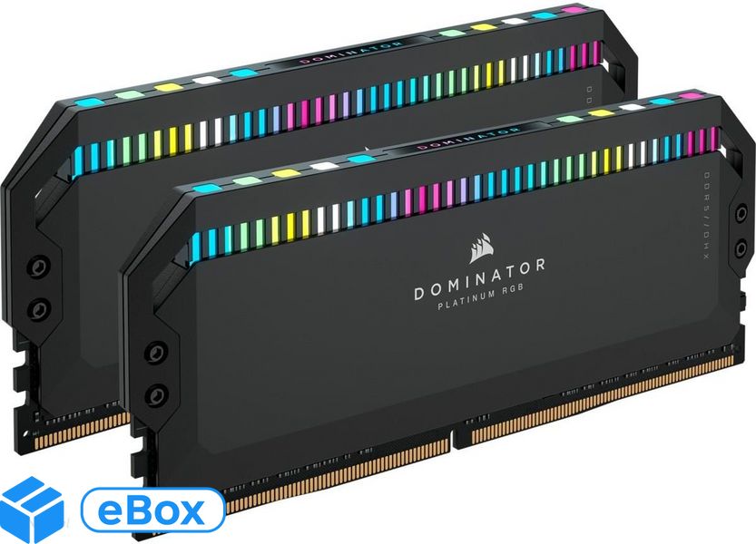 Corsair Dominator Platinum RGB DDR5 64GB 6600MHz CL32 (CMT64GX5M2B6600C32) eBox24-8076062 фото