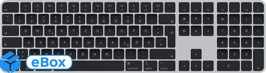 Apple Klawiatura Magic Keyboard z Touch ID i polem numerycznym dla modeli Maca z czipem - czarne klawisze (MMMR3ZA) eBox24-8072812 фото