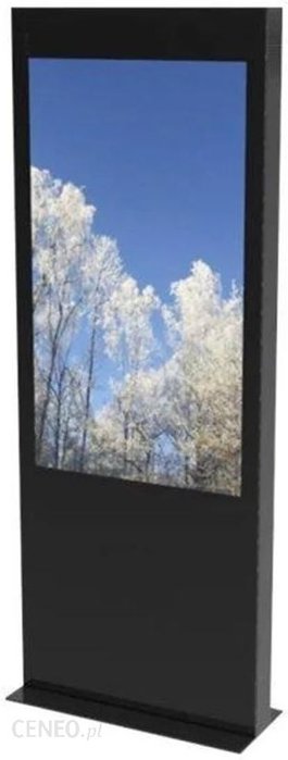 Hi-Nd Single Totem Touch 55" - Stand - For Flat Panel - Black Wood (ST55005001WOOD)