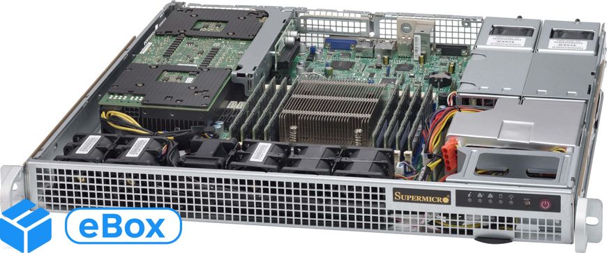 Supermicro SuperChassis 514-R407W - Rack - Server - Grey - 1U - 400 W - 100 - 240 V (CSE514R407W) eBox24-8083964 фото