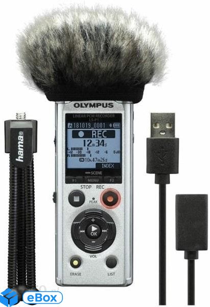 OLYMPUS LS-P1 PODCASTER KIT (+statyw, osłona, kabel) dźwięku, dyktofon, mikrofon do aparatów OLYMPUS, OM SYSTEM eBox24-8036416 фото