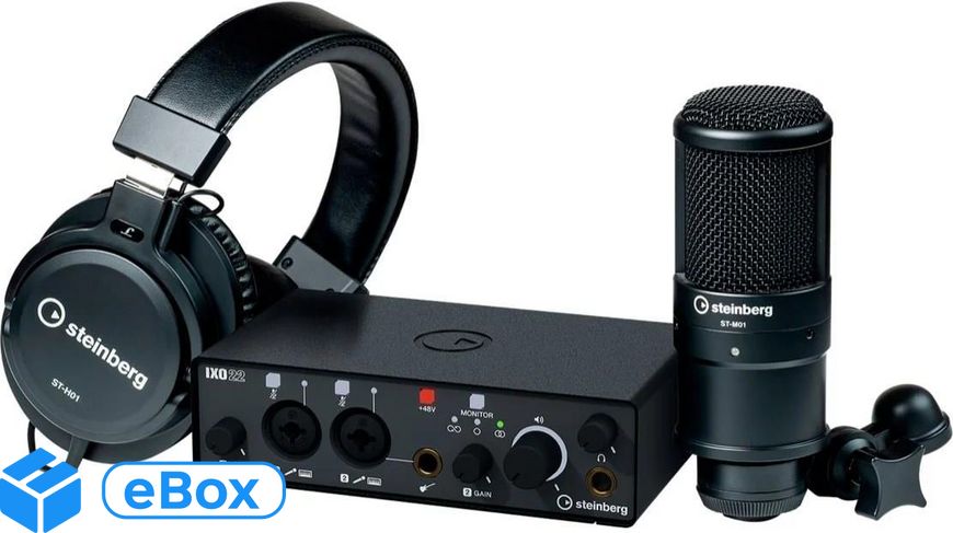 ‌Steinberg IXO22 B R PACK - USB AUDIO INTERFEJS eBox24-8100722 фото