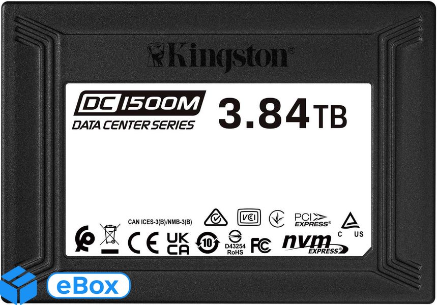 Kingston DC1500M 3840GB U.2 NVMe (SEDC1500M3840G) eBox24-8087117 фото