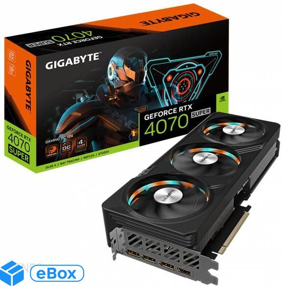 Gigabyte GeForce RTX 4070 SUPER Gaming OC 12GB GDDR6X (GV-N407SGAMING OC-12GD) eBox24-8267473 фото