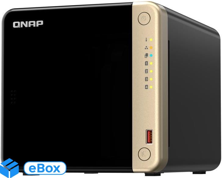 Qnap Systems Ts-464-4G 16Tb Ironwolf Nas-Bundle Nas Inkl. 4X 4Tb 3.5 Zoll Sata - (BDL_TS4644G+ST4000VN006) eBox24-8090899 фото